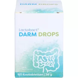 LACTOBACT DARM DROPS Žvečljive tablete, 60 kos