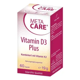 Meta Care Vitamin D3 Plus 10.000 IU + 80 µg K2 kapsule, 60 kosov