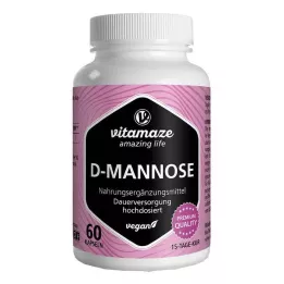 D-MANNOSE HOCHDOSIERT veganske kapsule, 60 kos