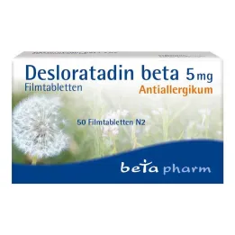 Desloratadin beta 5 mg filmsko obložene tablete, 50 kom