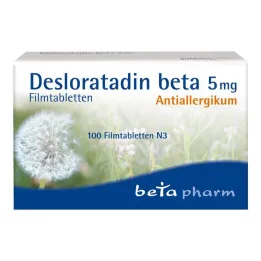 Desloratadin beta 5 mg filmsko obložene tablete, 100 kom
