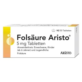 Folna kislina Aristo 5 mg tablete, 50 kom