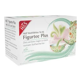 H&S Figure Tea Plus s filter vrečko cinka in selena, 20X1,5 g