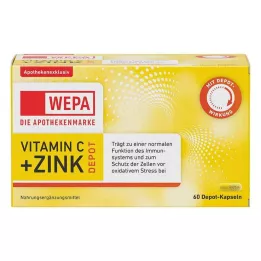 WEPA Vitamin C+cink kapsule, 60 kos