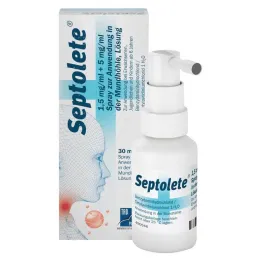 Septolete 1,5 mg/ml + 5 mg/ml pršilo, 30 ml