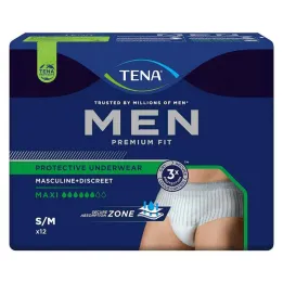 TENA® MEN PREMIUM FIT Hlače Maxi S/M za inkontinenco, 12 kosov
