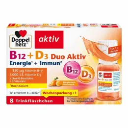 Doppelherz B12 + D3 Duo Active ampule za pitje, 8 kos