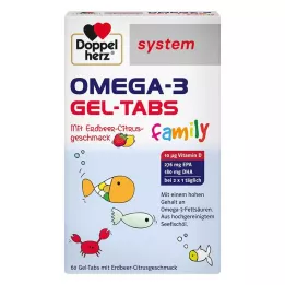DOPPELHERZ Omega-3 Gel-Tabs družina Erdb.Cit.system, 60 kos