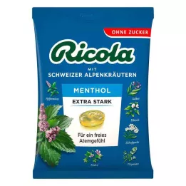 RICOLA o.Z vrečka Mentolovi ekstra močni bonboni, 75 g