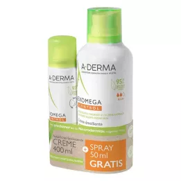 A-DERMA Promo komplet EXOMEGA CONTROL Krema+pršilo, 1 kos