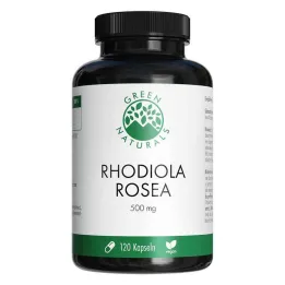 Green Naturals Rhodiola Rosea 500 mg visokoodmerne kapsule, 120 kos