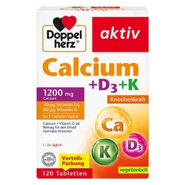 Doppelherz Calcium + D3 + K tablete, 120 kosov