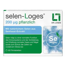 Selenium-Loges 200 µg rastlinske filmsko obložene tablete, 60 kos