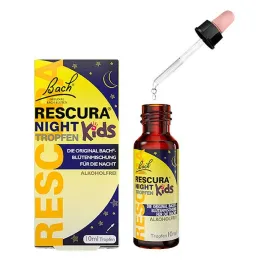 Bach Flowers Original Rescura Night Kids kapljice brez alkohola, 10 ml