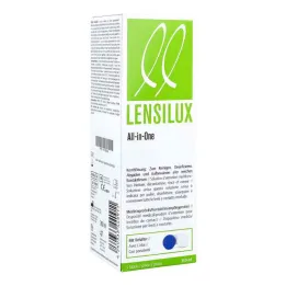 Lensilux All in One kombinirana raztopina + posodica za bele kontakte, 360 ml