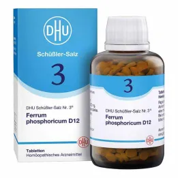DHU Schüßlerjeva sol št. 3 Ferrum phosphoricum D12 tablete, 900 kos