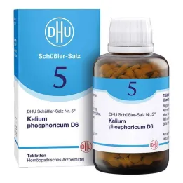 DHU Schüßlerjeva sol št. 5 Kalium phosphoricum D6 tablete, 900 kos