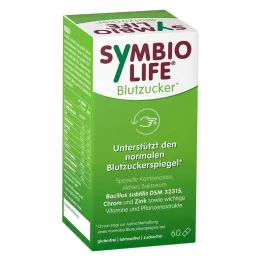 Symbiolife bakterijski sevi krvnega sladkorja in krom kapsule, 60 kos