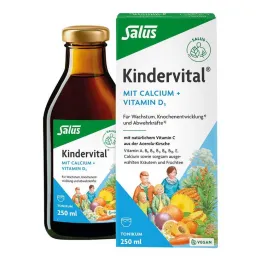 Kindervital s kalcijem + D3 tonik Salus, 250 ml