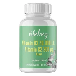 Vitamin D3 Depot 20.000 IU + Vitamin K2 200 mg tablete (180 kosov)