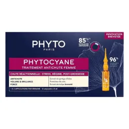 Phytocyane tretma za reaktivno izpadanje las pri ženskah, 12X5 ml