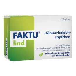 FAKTU Lind svečke za hemoroide s hamamelisom, 25 kosov