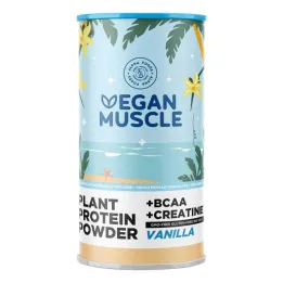 Vegan Muscle Protein Vanilla Protein + Kreatin v prahu (600 g)