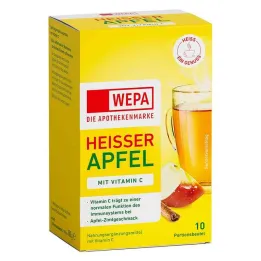 Pekoče jabolko Wepa + vitamin C v prahu, 10X10 g