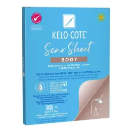 Telo iz silikonskega obliža za brazgotine Kelo-Cote, 1 kos