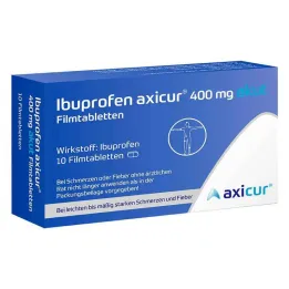 Ibuprofen axicur® 400 mg akutne filmsko obložene tablete, 10 kos