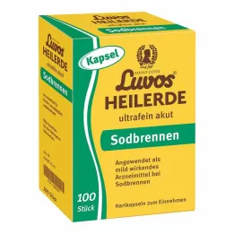 Luvos Healing Clay Ultra Fine kapsule za akutno zgago, 100 kos