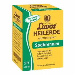 Luvos zdravilna glina ultrafina vrečka v prahu za akutno zgago, 20x6,5 g