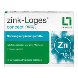 Zinc-Loges koncept 15 mg gastrorezistentne tablete, 90 kos