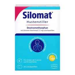 Silomat zaviralec kašlja DMP limonine pastile, 20 kom