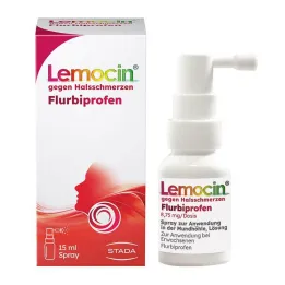 Lemocin Flurbiprofen 8,75 mg / odmerek Pršilo za uporabo v ustni votlini, 15 ml