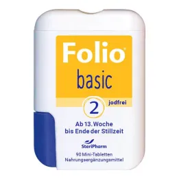 Folio 2 filmsko obložene tablete brez joda, 90 kom