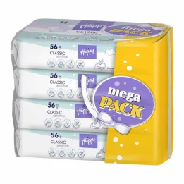 Vlažni robčki Bella baby Happy, 4x56 kosov