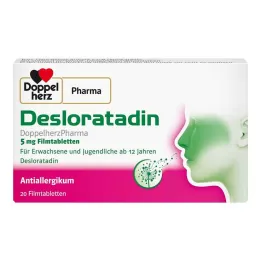 Desloratadin Doppelherzpharma 5 mg filmsko obložene tablete, 20 kosov