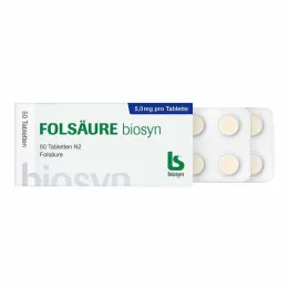 Folna kislina Biosyn tablete, 50 kom