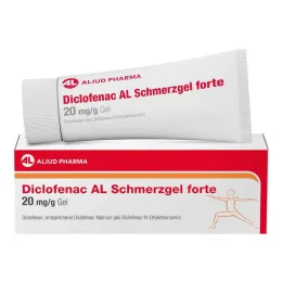 Diklofenak AL gel forte proti bolečinam 20 mg/g gel, 150 g