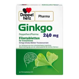 Ginkgo DoppelherzPharma 240 mg filmsko obložene tablete, 30 kos