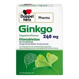 Ginkgo DoppelherzPharma 240 mg filmsko obložene tablete, 120 kos