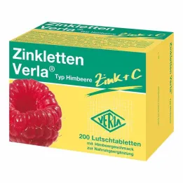 Zinkletten Verla malinove pastile, 200 kos