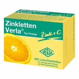 Zinkletten Verla Orange pastile, 200 kos