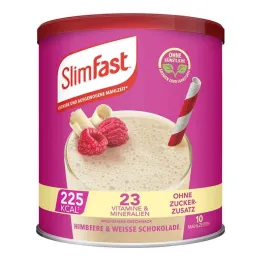 Slim Fast v prahu malina + bela čokolada, 365 g