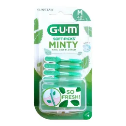 GUM Trzalice Minty medium, 40 kos