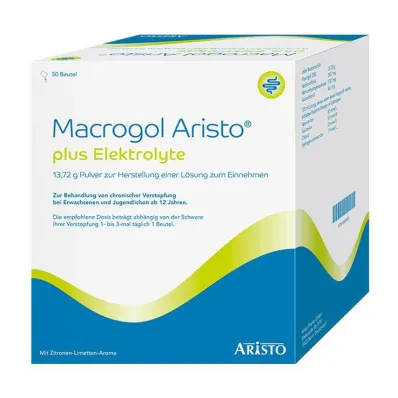 Macrogol Aristo plus elektroliti 13,72 g Ple, 50 kos Macrogol Aristo plus elektroliti 13,72 g Ple, 50 kos