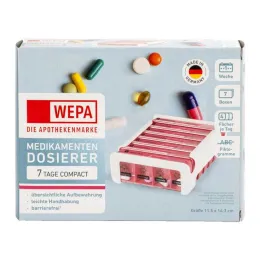 Wepa 7 days compact tednik bela/roza, 1 kos