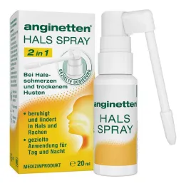 Anginette pršilo za grlo 2 v 1 za odrasle, 20 ml