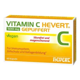 Vitamin C Hevert 500 mg puferske kapsule, 60 kos